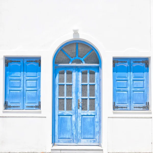 Kamari evlerde Santorini — Stok fotoğraf