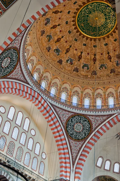 Interior de la mezquita de Suleiman 01 — Foto de Stock