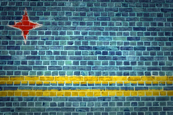 Brick Wall Aruba — Stock Photo, Image