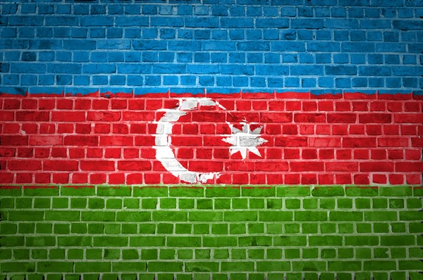 Cihlová zeď Ázerbájdžán — Stock fotografie