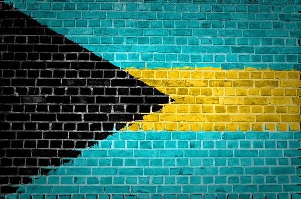 Brick Wall Bahamas — Stock Photo, Image