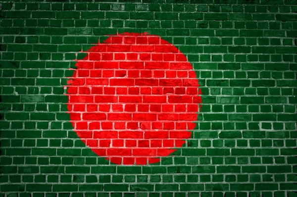 Tegel vägg bangladesh — Stockfoto