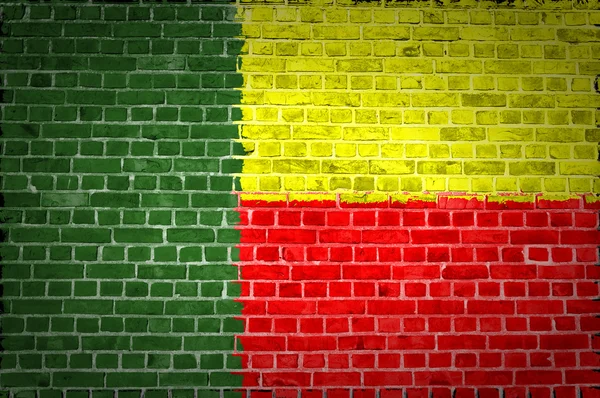 벽돌 벽 베냉 — 스톡 사진