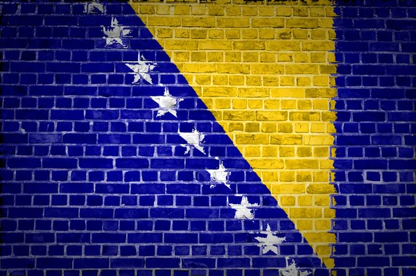 砖墙波斯尼亚和黑塞哥维那 — 图库照片