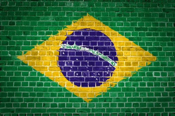 Ziegelmauer Brasilien — Stockfoto