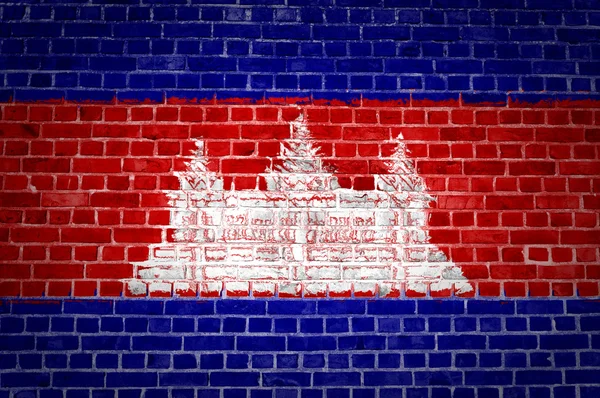 벽돌 벽 캄보디아 — 스톡 사진
