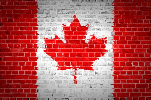 Tegel vägg Kanada — Stockfoto