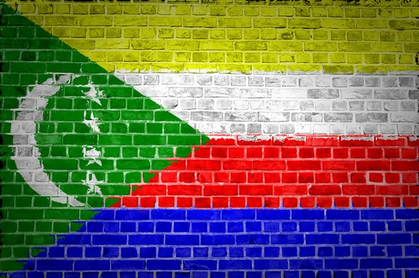 Bakstenen muur Comoren — Stockfoto