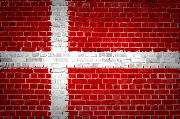 Кирпичная стена Дании — стоковое фото