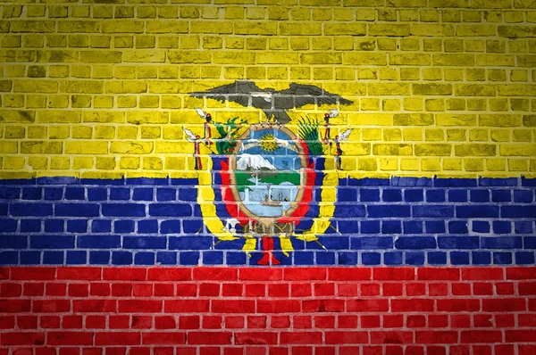 Cihlová zeď Ekvádor — Stock fotografie