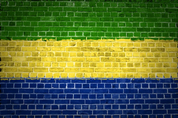 Mur de briques Gabon — Photo