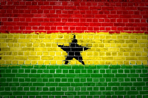 Bakstenen muur ghana — Stockfoto