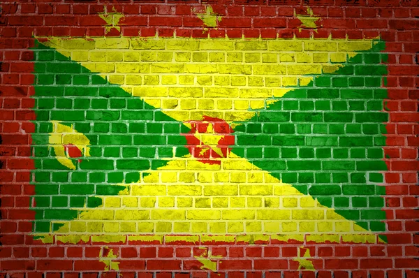 Цегляна стіна Гренада — стокове фото