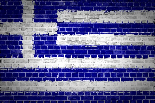 Cihlová zeď Řecko — Stock fotografie