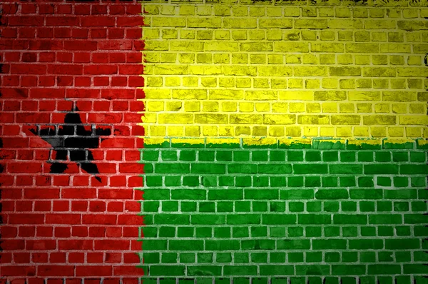 Цегляна стіна Гвінеї-Бісау — стокове фото