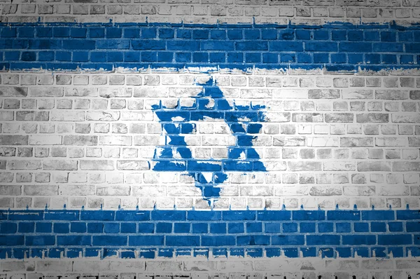 Cihlová zeď Izrael — Stock fotografie