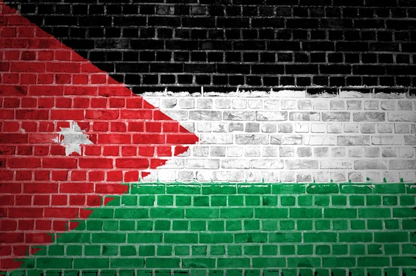 Bakstenen muur Jordanië — Stockfoto
