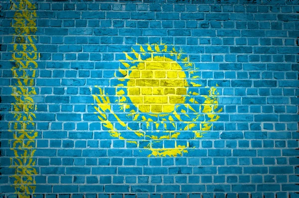 Muro di mattoni Kazakistan — Foto Stock