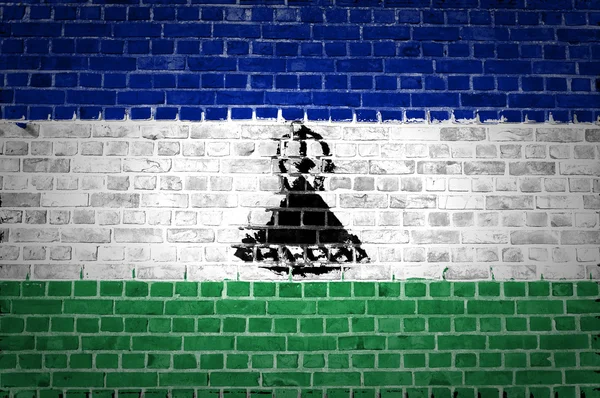 Lesotho mur de briques — Photo