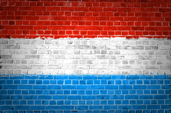 Cegła mur Luksemburg — Zdjęcie stockowe