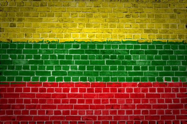 Cegły ścienne Litwa — Zdjęcie stockowe