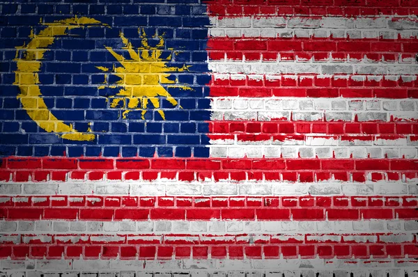 Muro di mattoni Malesia — Foto Stock