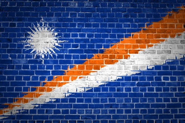 Brick Wall Marshall Islands — Stock Photo, Image