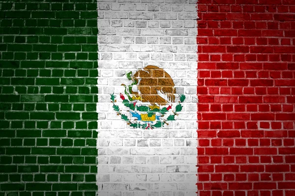 Brick Wall Mexico — Stock Photo, Image