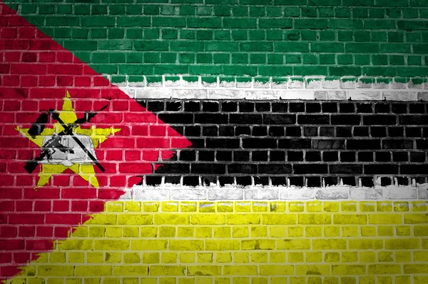 Bakstenen muur mozambique — Stockfoto