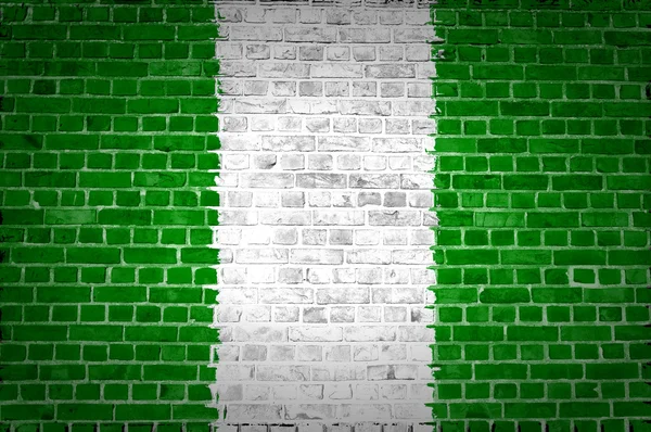 Cihlová zeď Nigérie — Stock fotografie