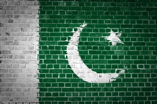 Кирпичная стена Пакистана — стоковое фото