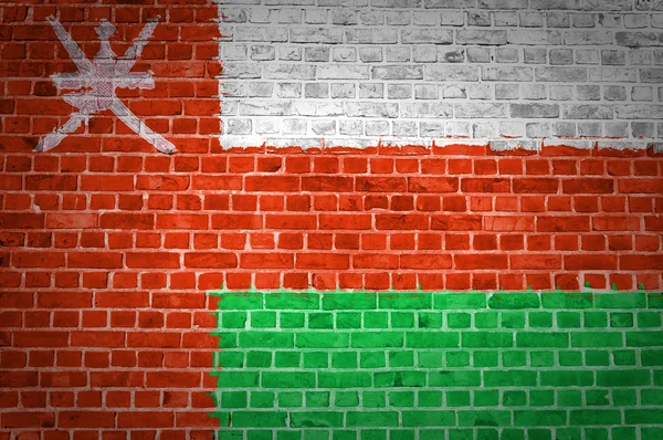 Cihlová zeď Omán — Stock fotografie