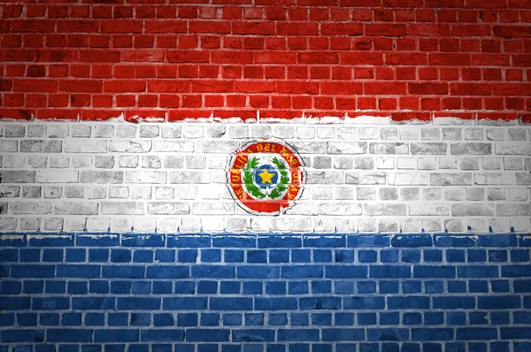 Ziegelmauer Paraguay — Stockfoto