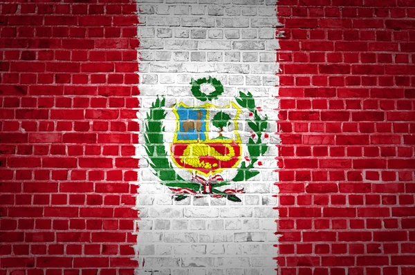 Muro de ladrillo Perú — Foto de Stock