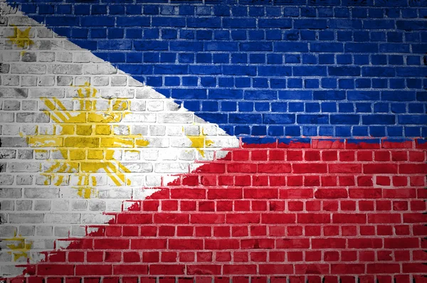 Cegła mur Filipiny — Zdjęcie stockowe