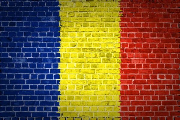 Цегляна стіна Румунії — стокове фото