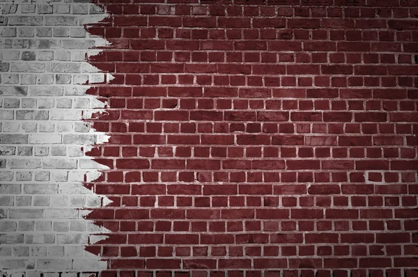 Cihlová zeď Katar — Stock fotografie