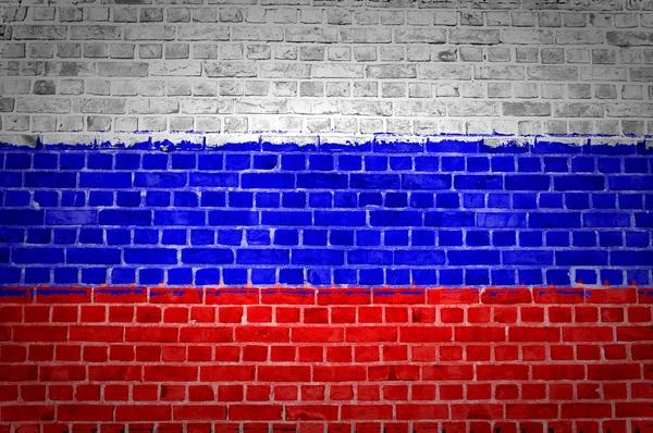 벽돌 벽 러시아 연방 — 스톡 사진