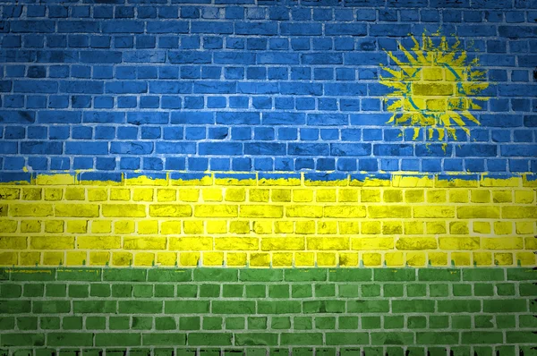 Tuğla duvar Ruanda — Stok fotoğraf