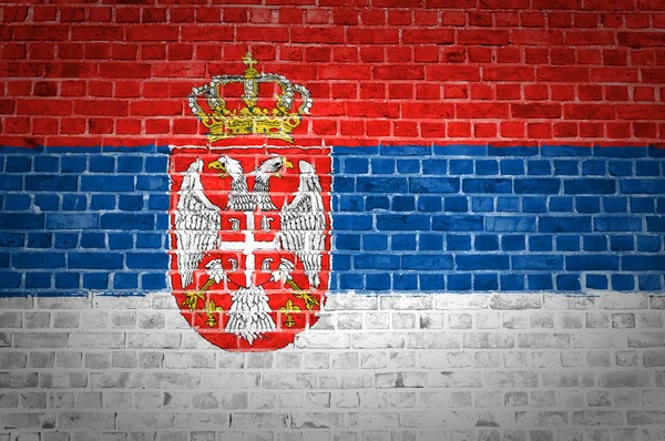 Muro de ladrillo Serbia — Foto de Stock
