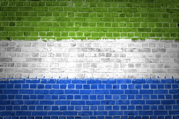 Σιέρα Λεόνε τοίχο από τούβλα — Φωτογραφία Αρχείου
