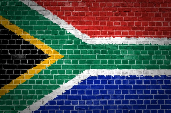 Parede de tijolo África do Sul — Fotografia de Stock