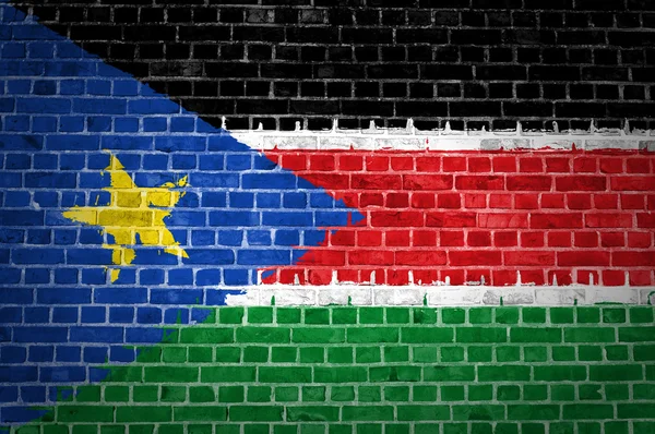 Tegel vägg södra sudan — Stockfoto