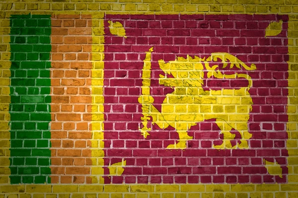 Muro di mattoni Sri Lanka — Foto Stock