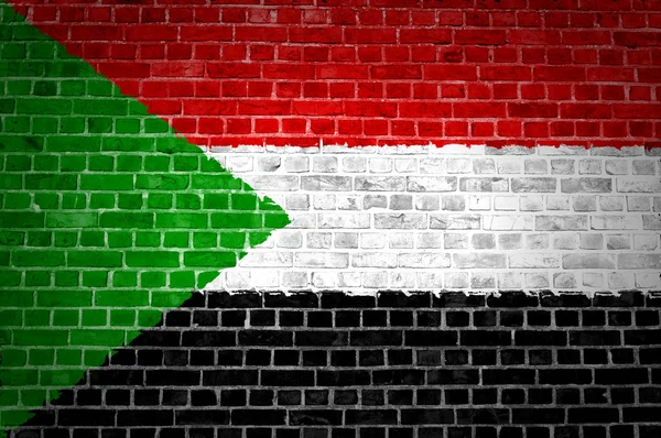 Cihlová zeď Súdán — Stock fotografie