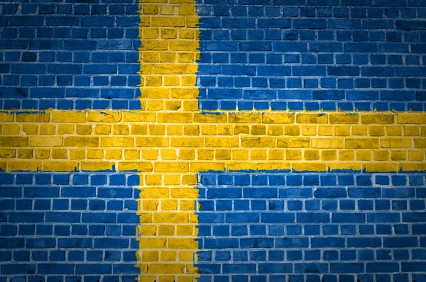 Mattone muro Svezia — Foto Stock