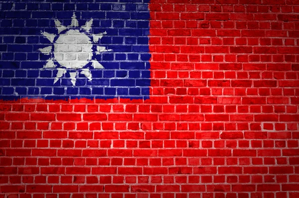 Cihlová zeď Tchaj-wan — Stock fotografie