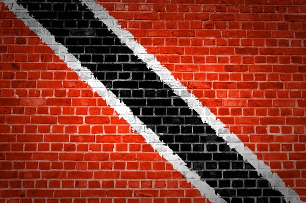 Cihlová zeď trinidad a tobago — Stock fotografie
