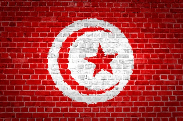 Tegel vägg Tunisien — Stockfoto