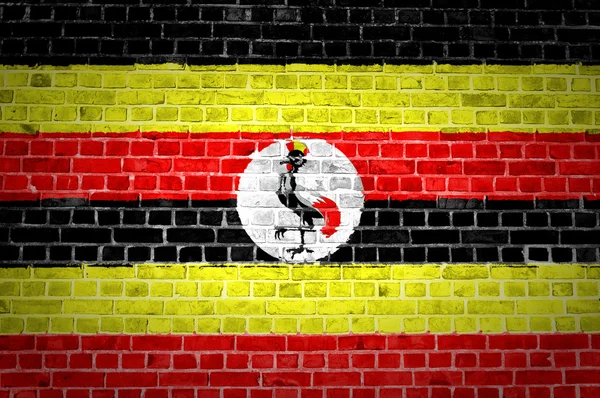 Tuğla duvar uganda — Stok fotoğraf